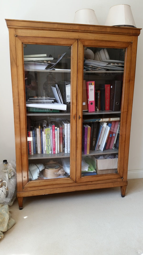 Vintage Louis XVI style display cabinet