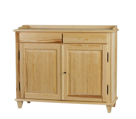 Gustavian 2 door sideboard with Ribbing