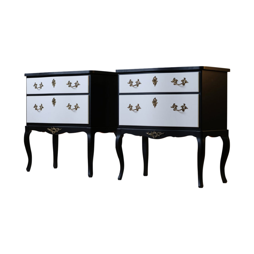 Rococo Bedside Commodes - a Pair
