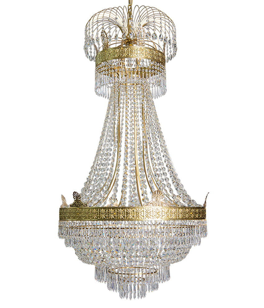 Large Empire Crystal Chandelier