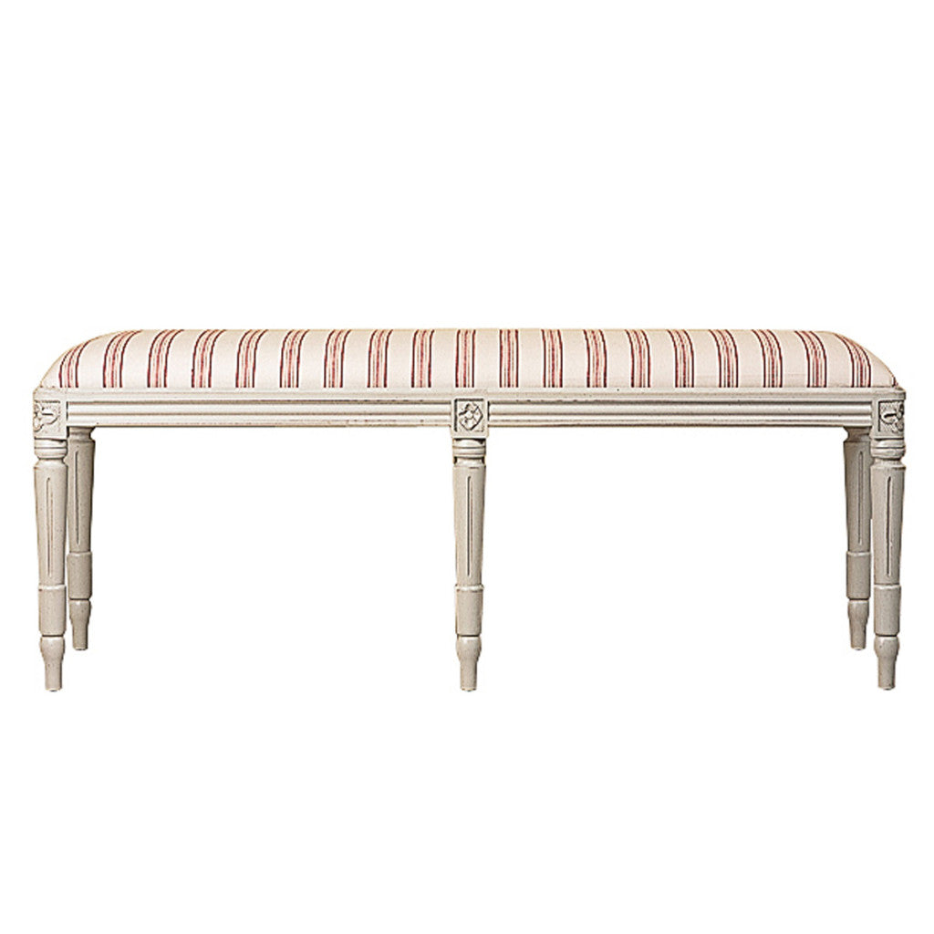 Gustav Bench - off-white painted finish