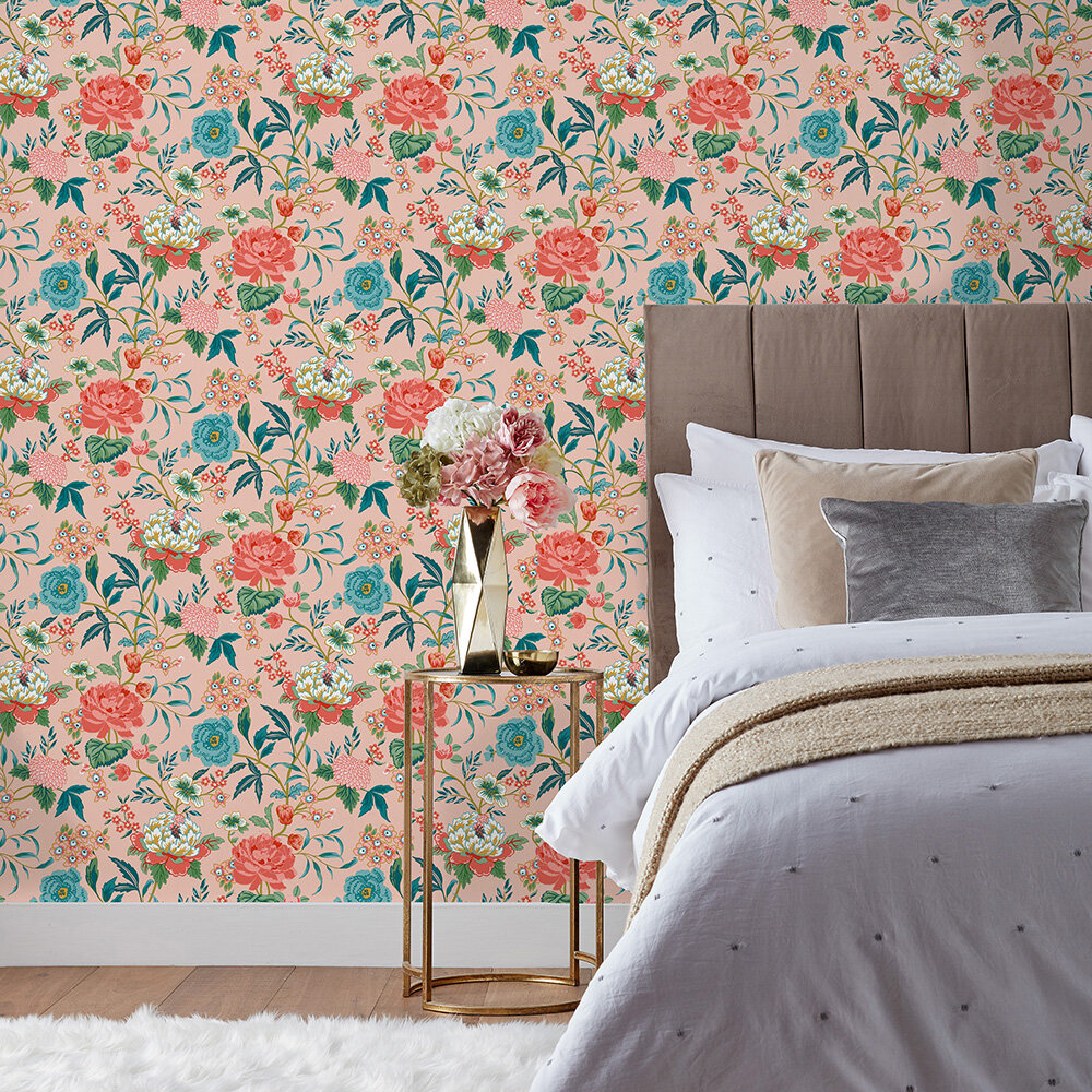 Azalea Room Wallpaper - Pink