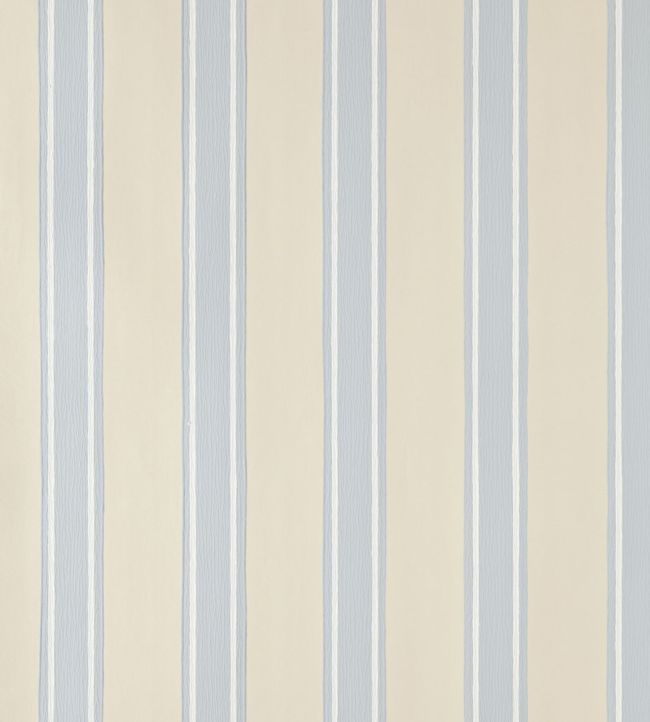 Block Print Stripe Wallpaper - Blue