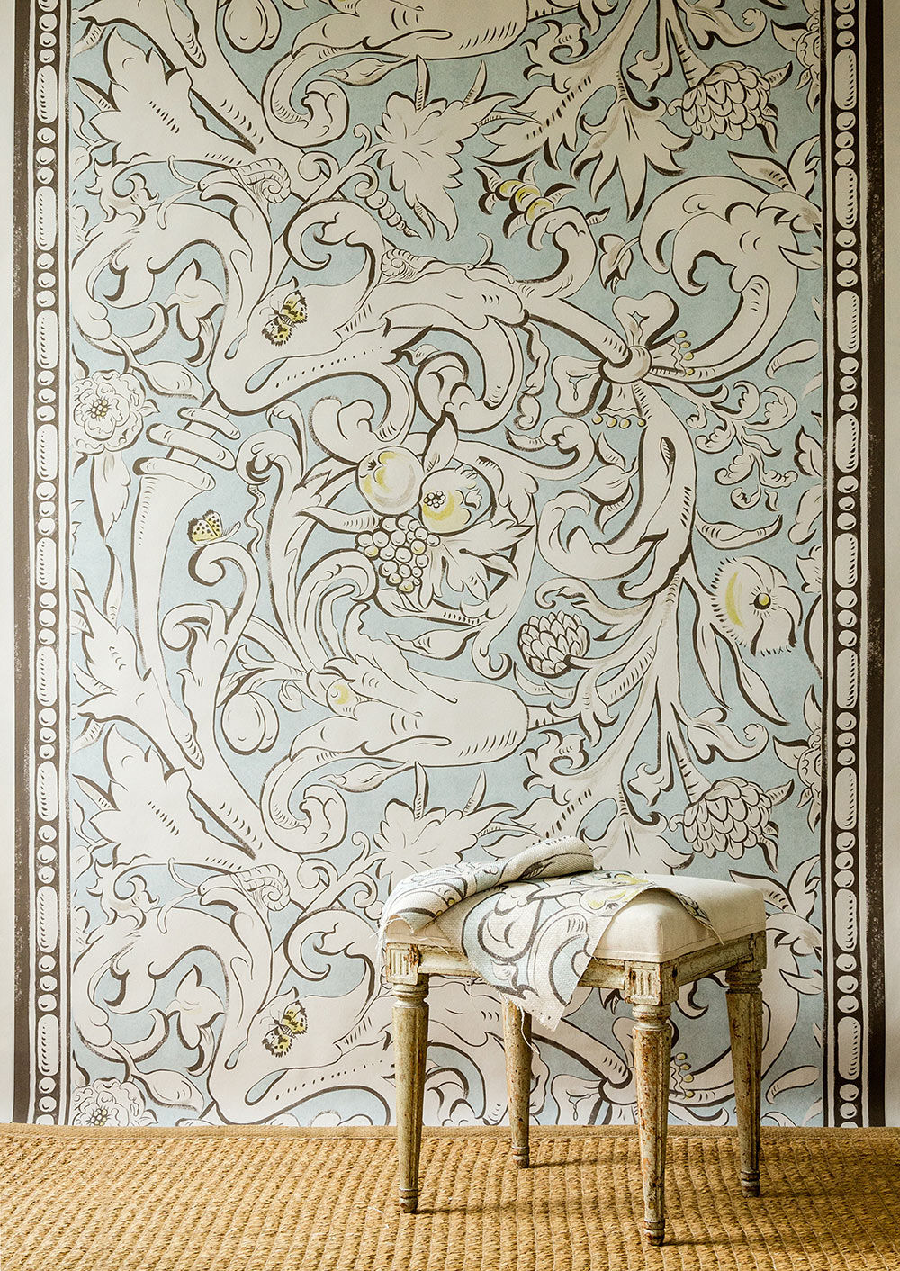 Bacchus Room Wallpaper - Teal