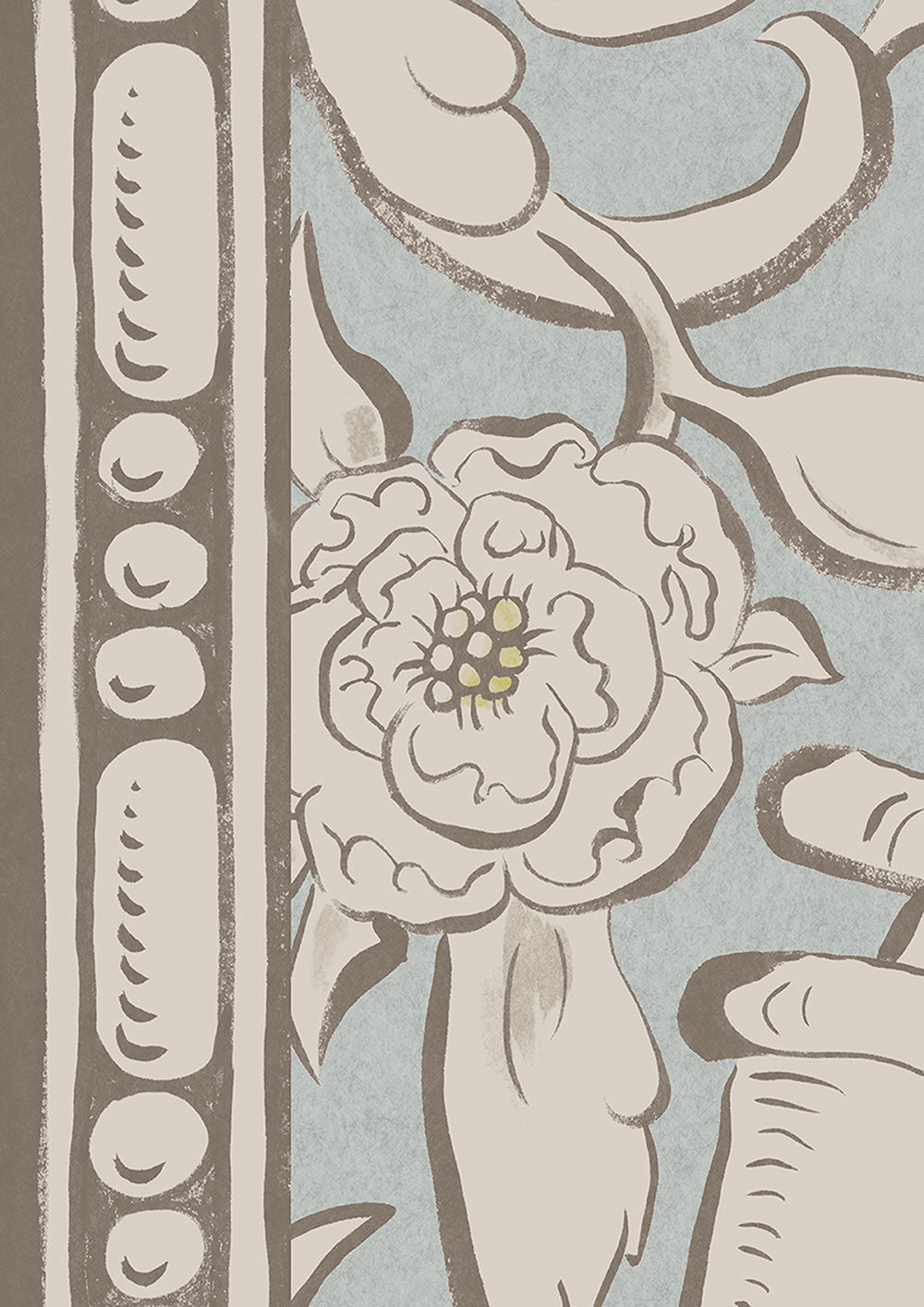 Bacchus Room Wallpaper - Teal