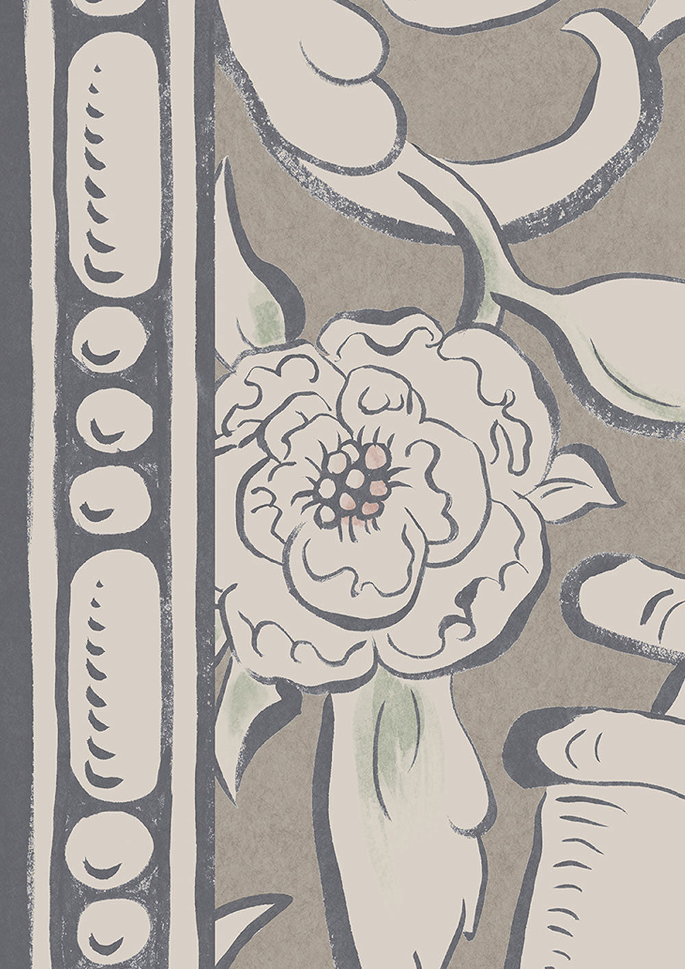 Bacchus Room Wallpaper - Gray
