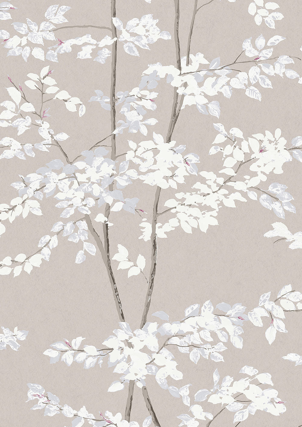 Beech Wallpaper - Purple - Lewis & Wood