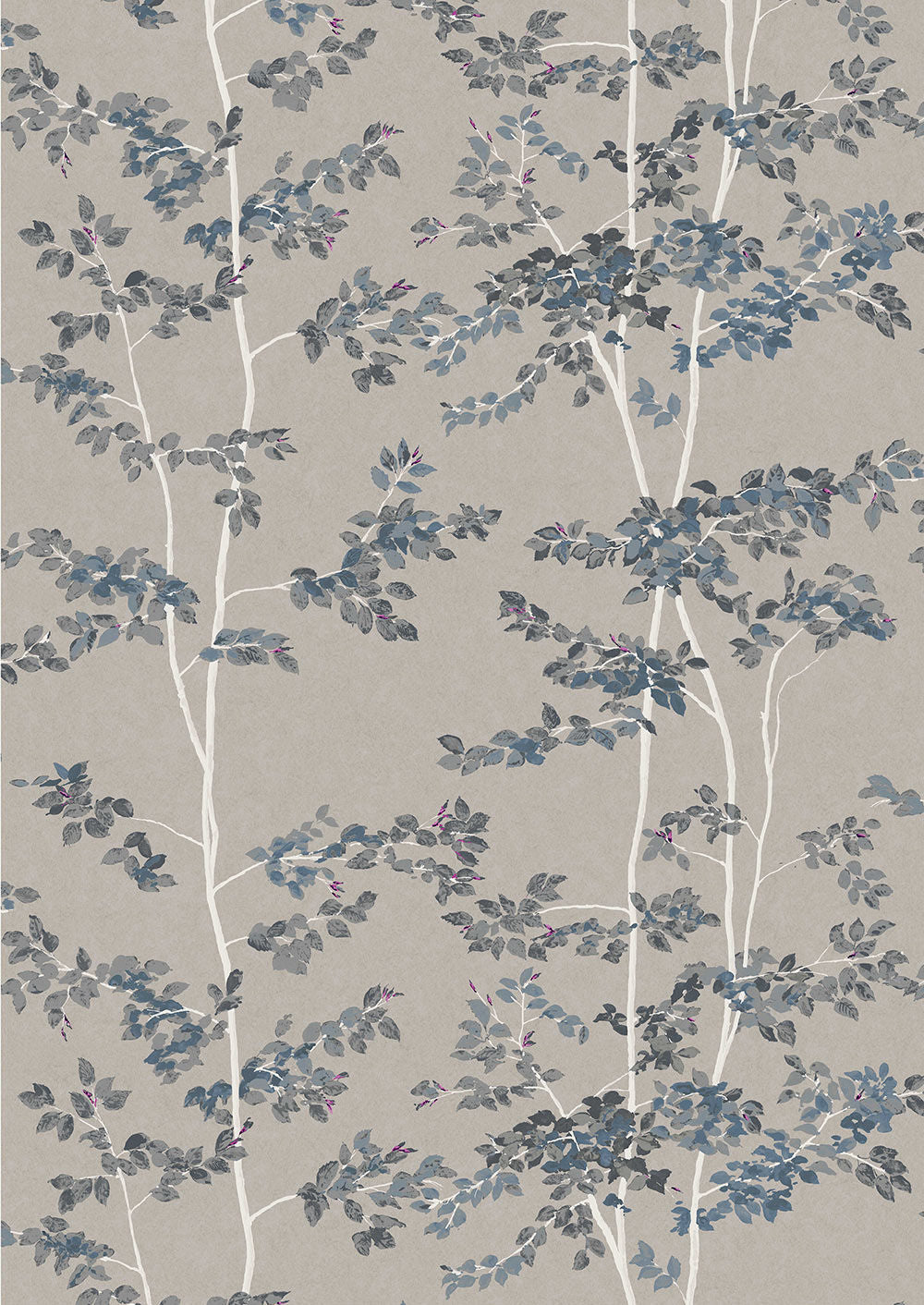 Beech Wallpaper - Gray - Lewis & Wood