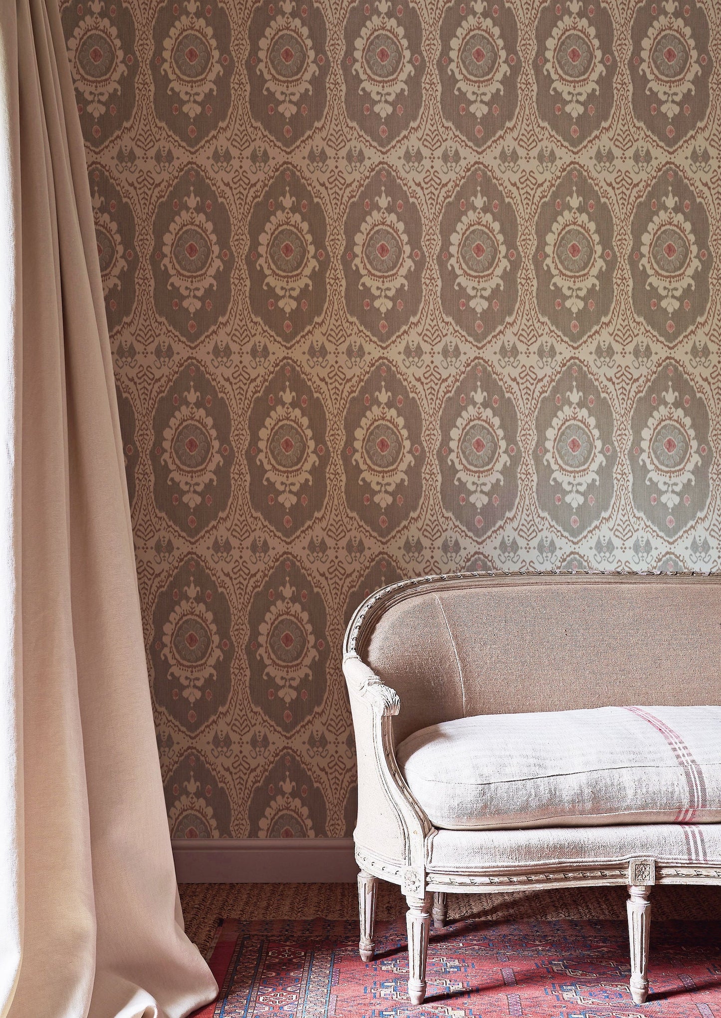 Bukhara Wallpaper - Gray - Lewis & Wood