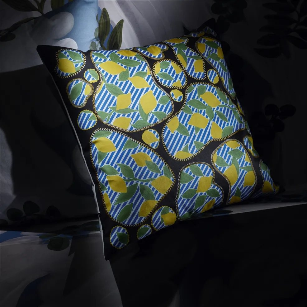 Lemon Pebbles Citron Room Cushion