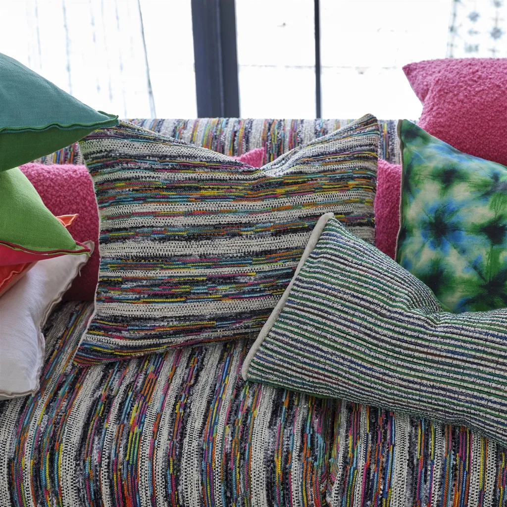 Zanshi Fuchsia Chenille Cushion - Designers Guild