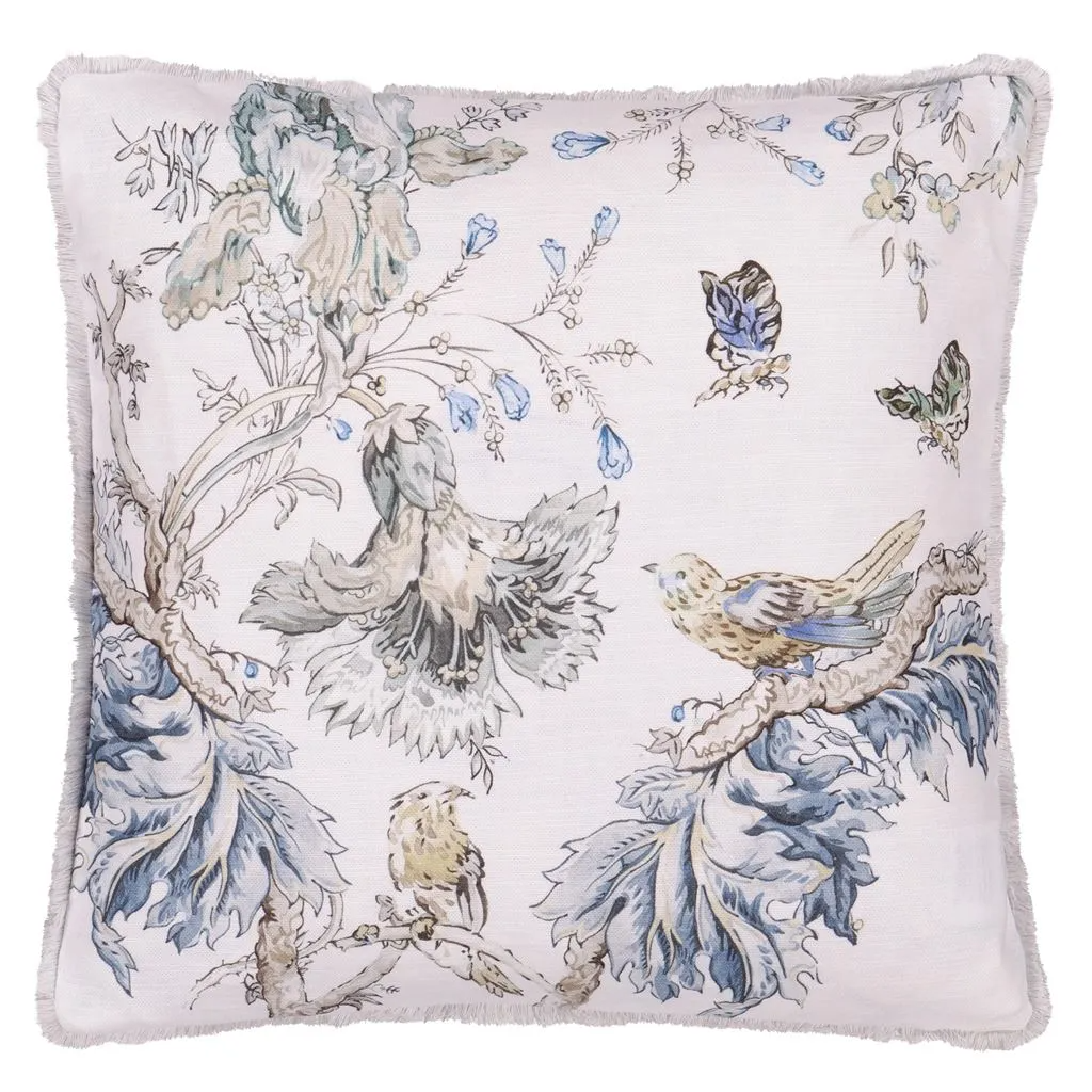 Suffolk Garden Delft Cushion - Designers Guild