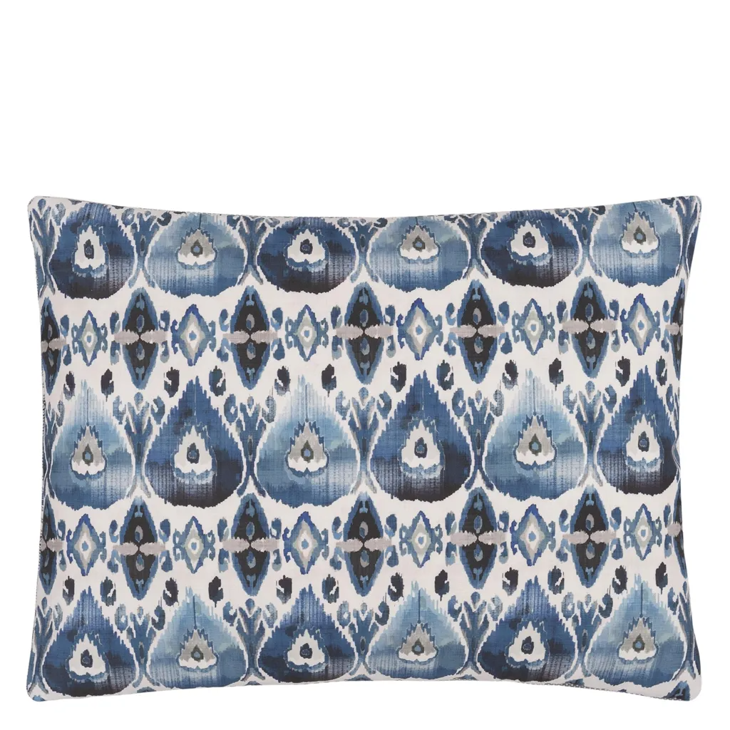Cuzcita Indigo Outdoor Cushion - Designers Guild