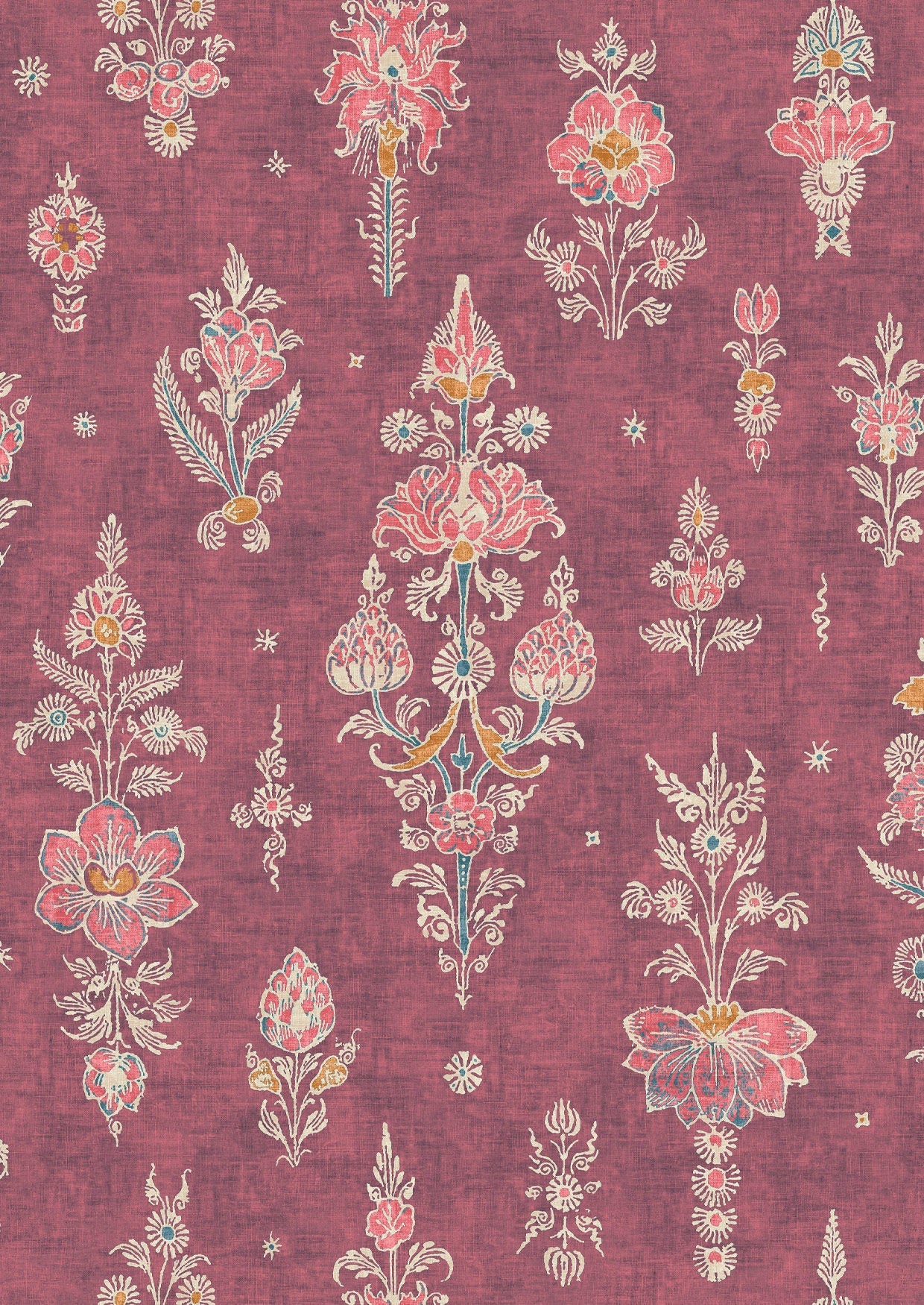 Citadel Turkish Rose Wallpaper - Lewis & Wood
