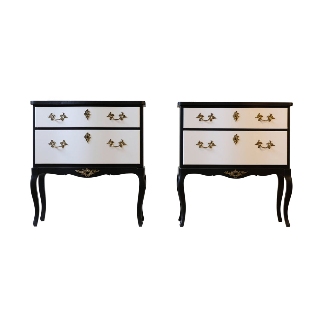 Rococo Bedside Commodes - a Pair