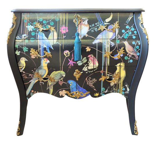 Rococo Two Drawer Chest With Marble Top