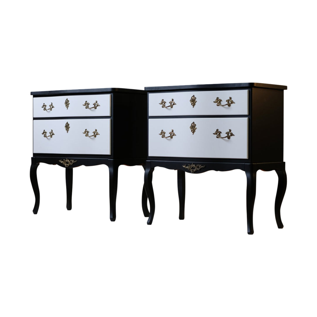 Rococo Bedside Commodes - a Pair