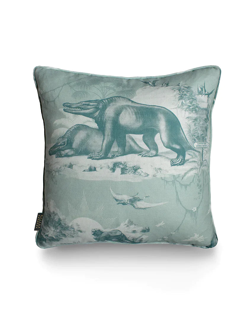 Extinctopia 'Peppermint' Back Linen Cushion