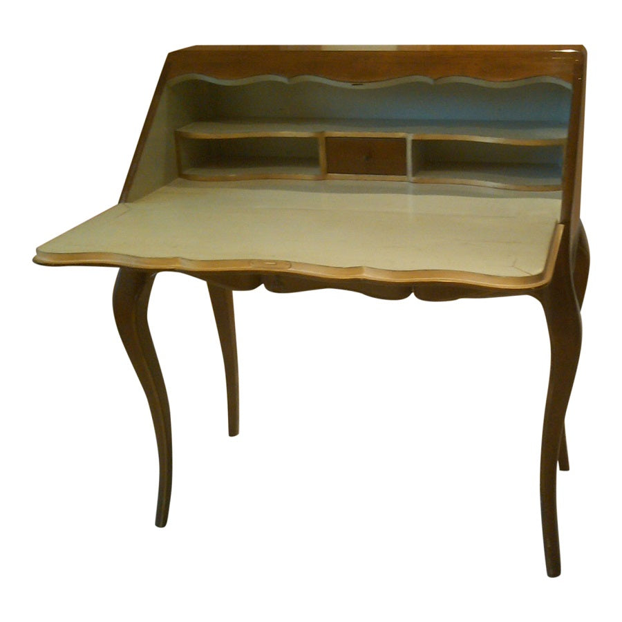 Louis XV style writing desk with folding top