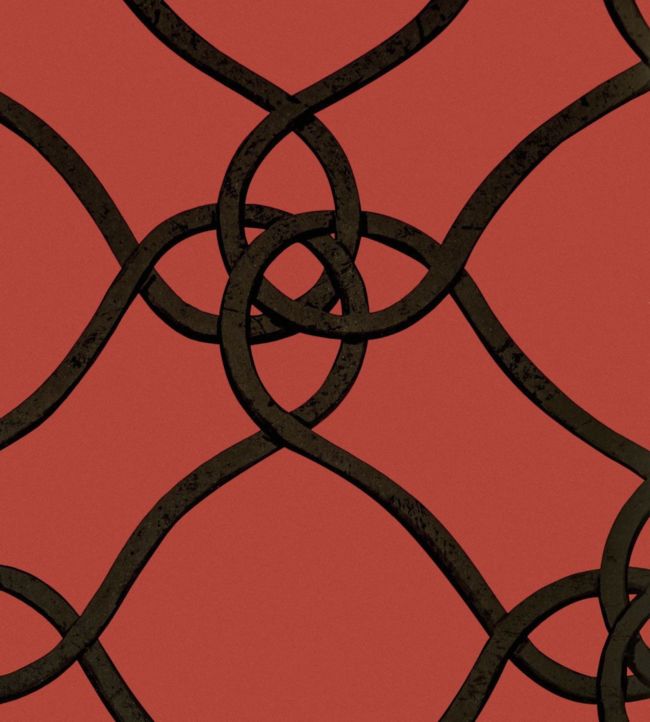 Verona Wallpaper - Red - Gaston y Daniela