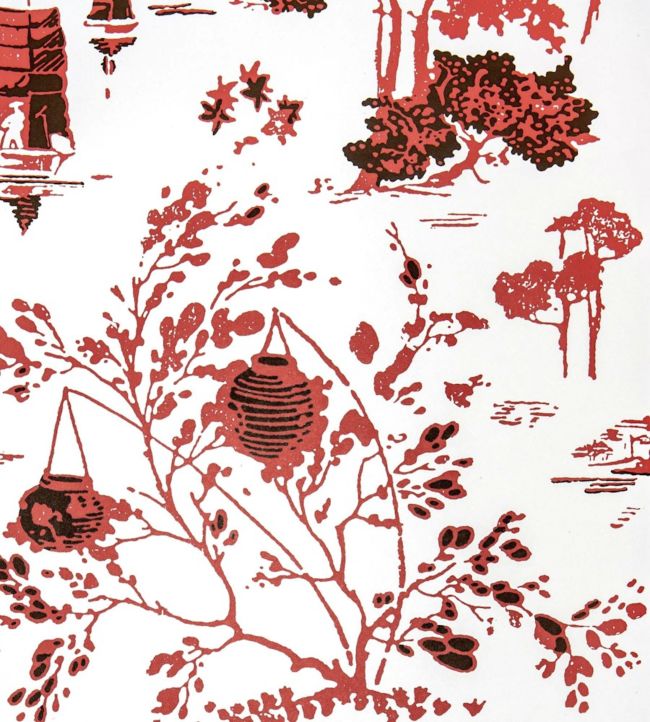 Villa Erba Wallpaper - Red - Gaston y Daniela