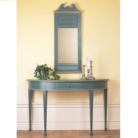 Gustavian half moon table - detail