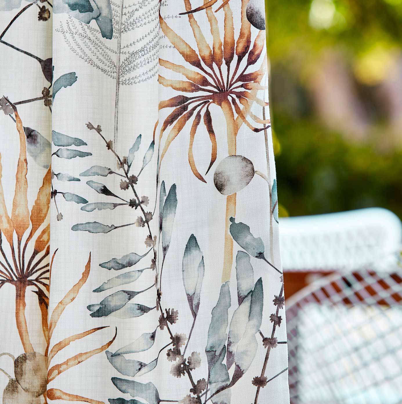 Postelia Room Fabric - Amber/Slate