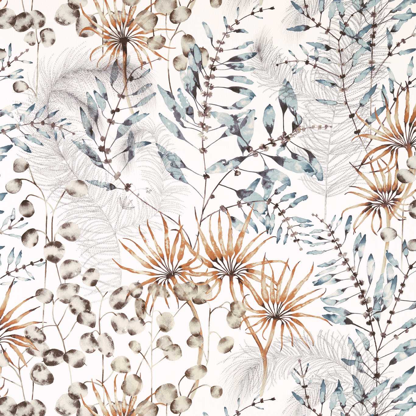 Postelia Fabric - Amber/Slate