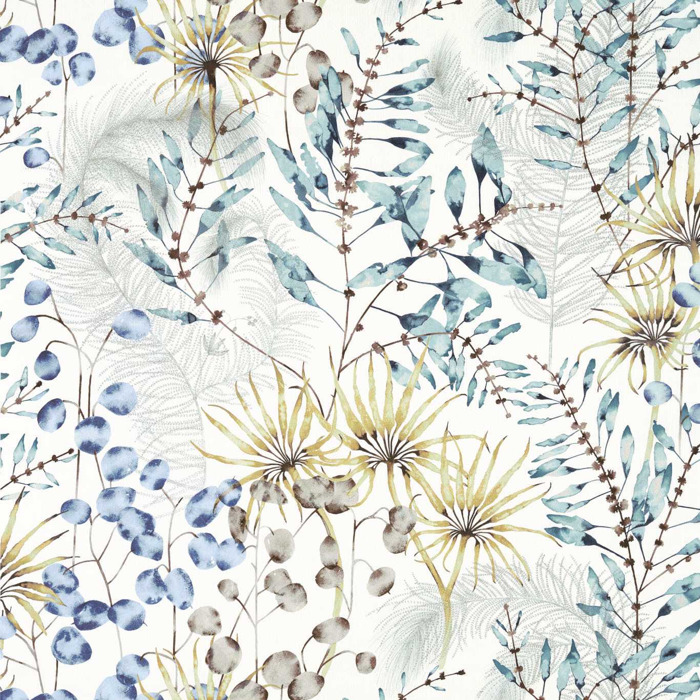 Postelia Fabric - Lagoon/Linden