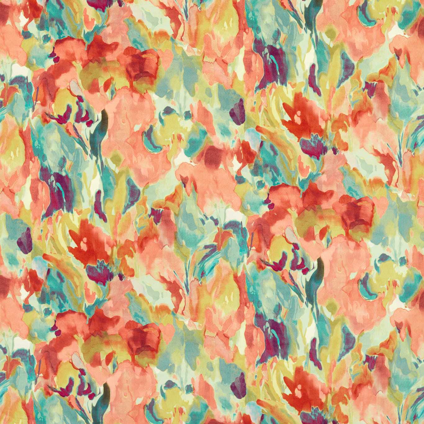 Foresta Velvet Room Fabric - Forest/Amazonia/Lagoon