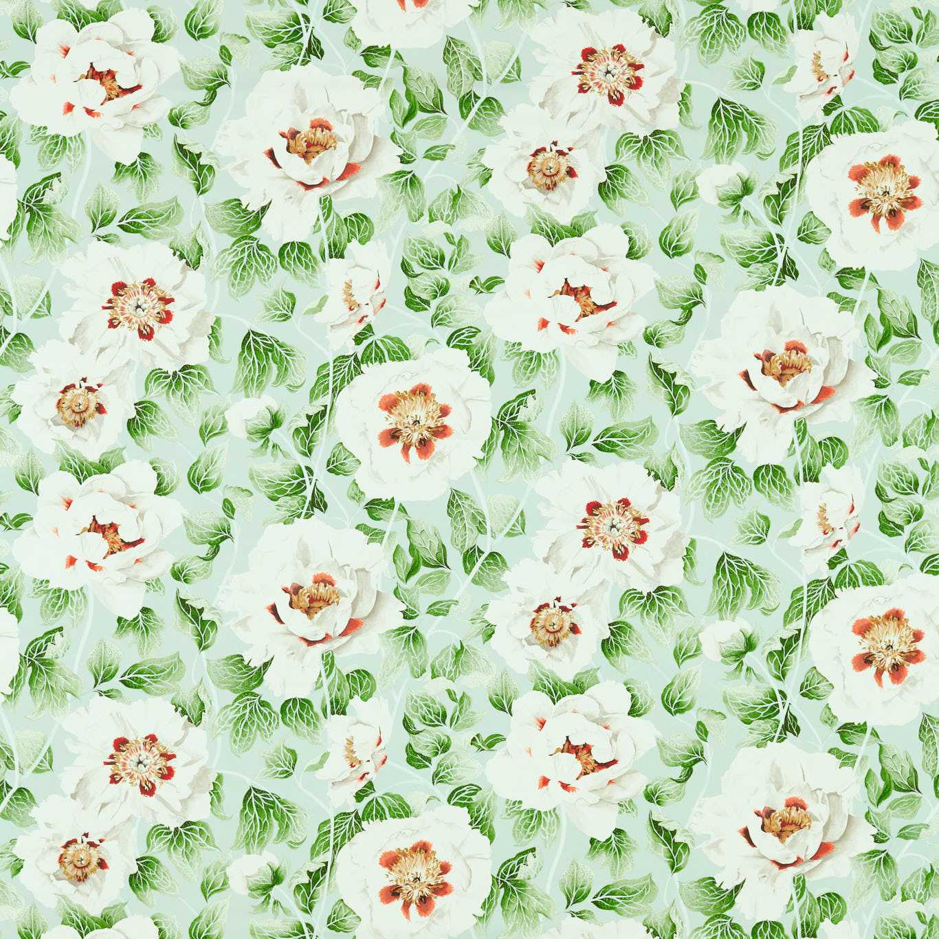 Florent Room Fabric - Hempseed/Lagoon/Rosehip