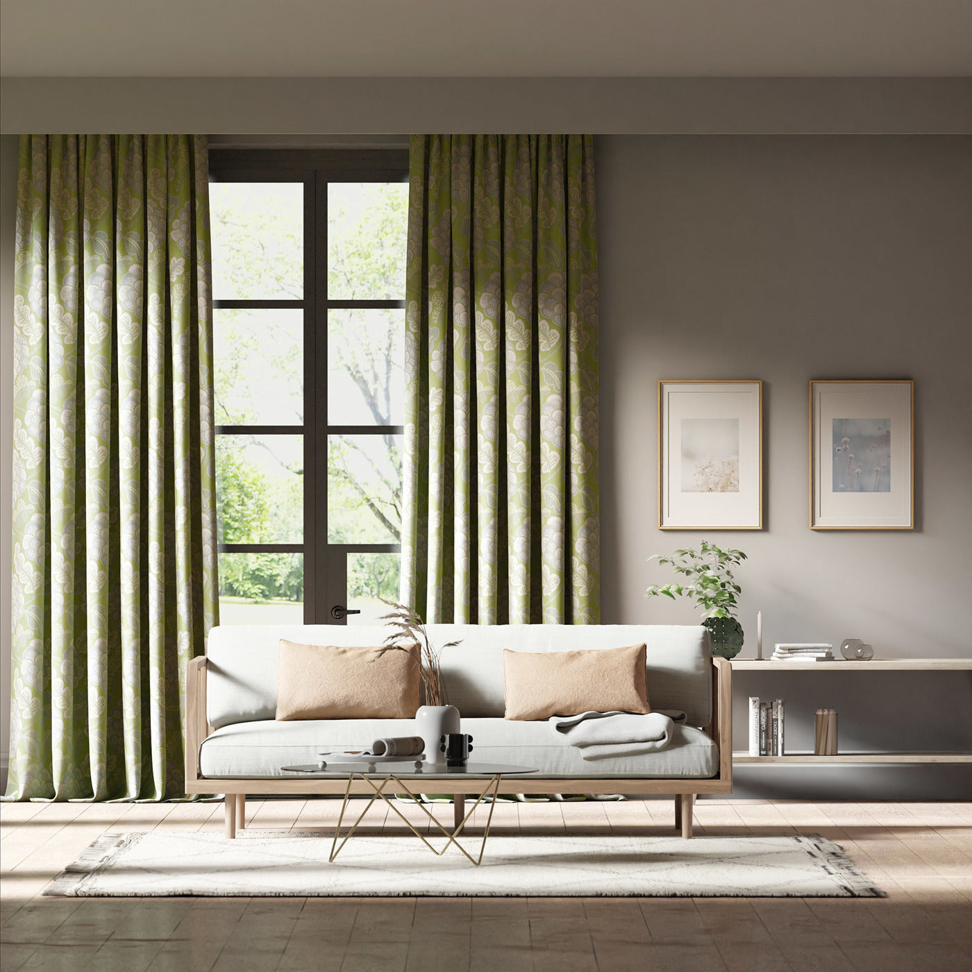 Flourish Room Fabric - Tree Canopy/Silver Willow/Awakening