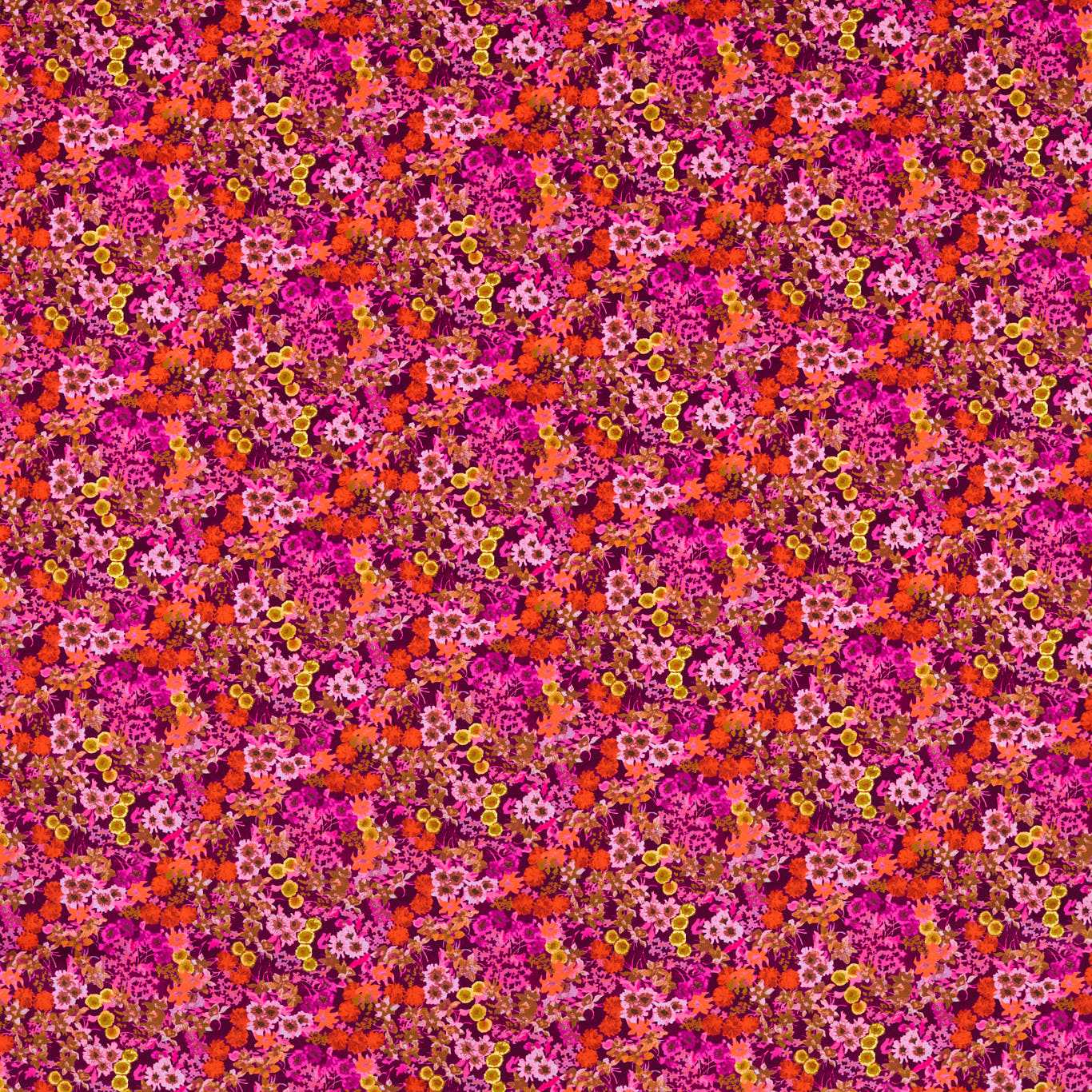 Wildflower Meadow Room Fabric - Rose/Emerald/Peridot