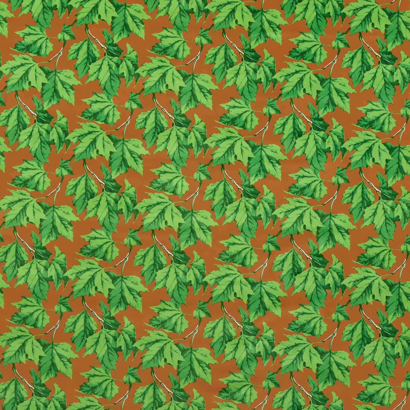 Dappled Leaf Room Fabric - Lapis