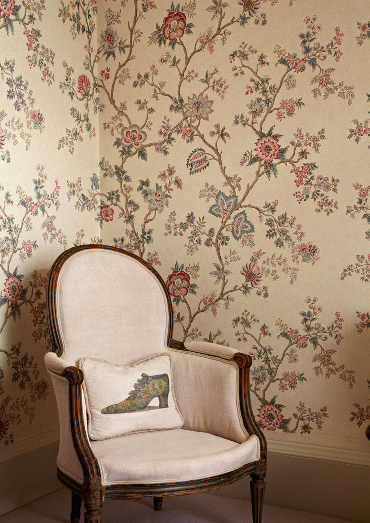 Indienne Room Wallpaper - Cream