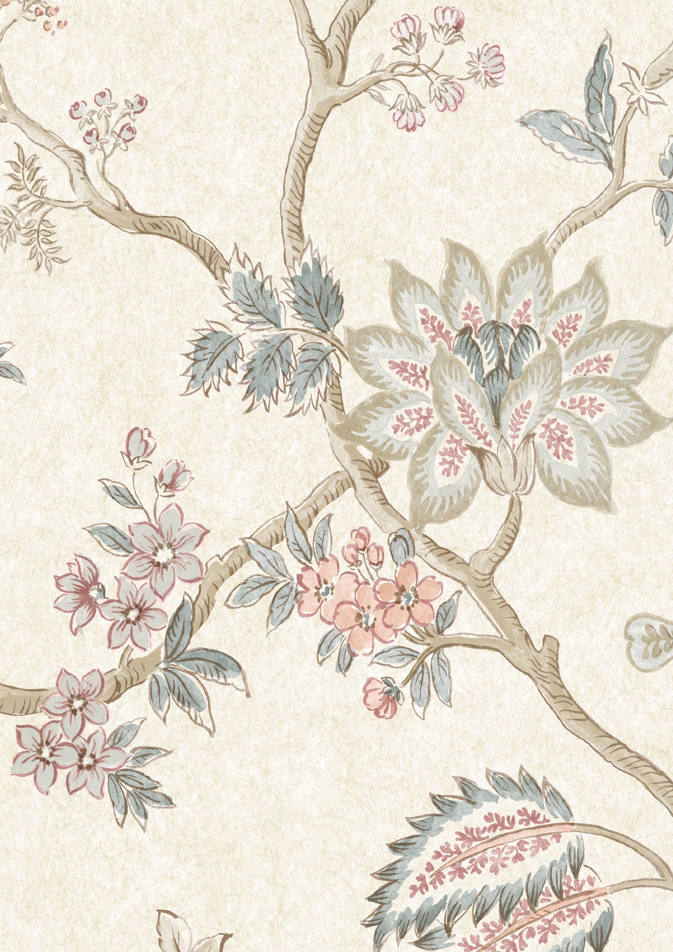 Indienne Room Wallpaper - Cream