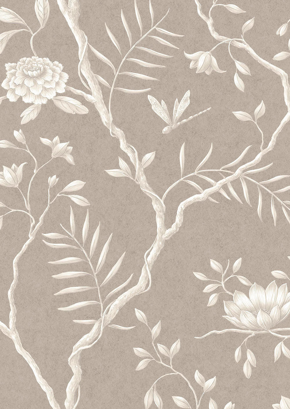 Jasper Peony Wallpaper - Brown