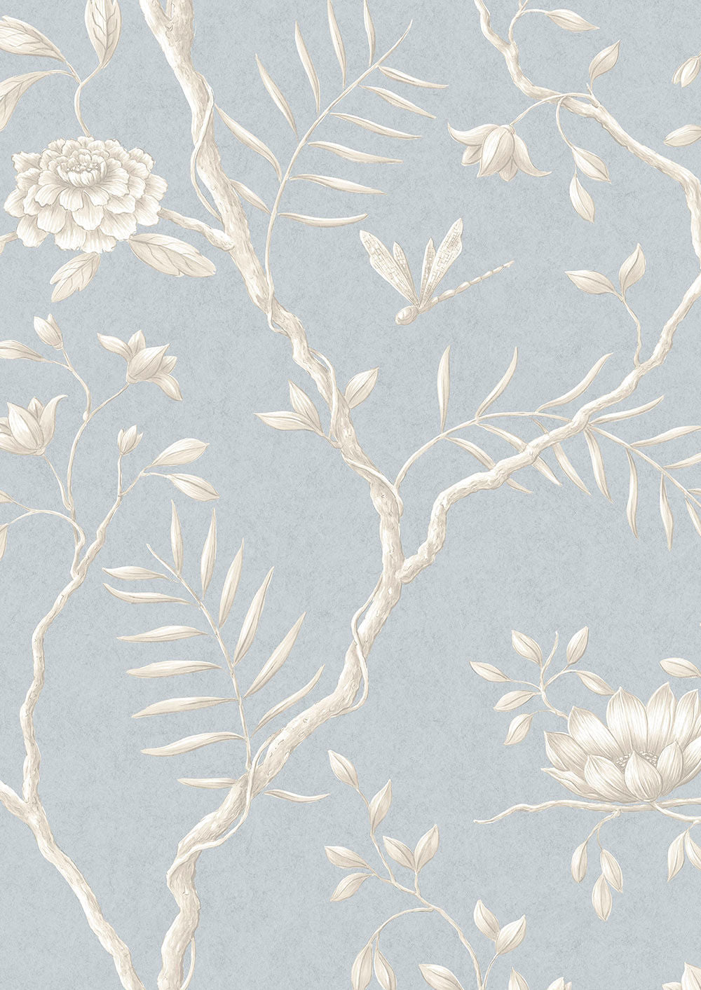 Jasper Peony Wallpaper - Blue