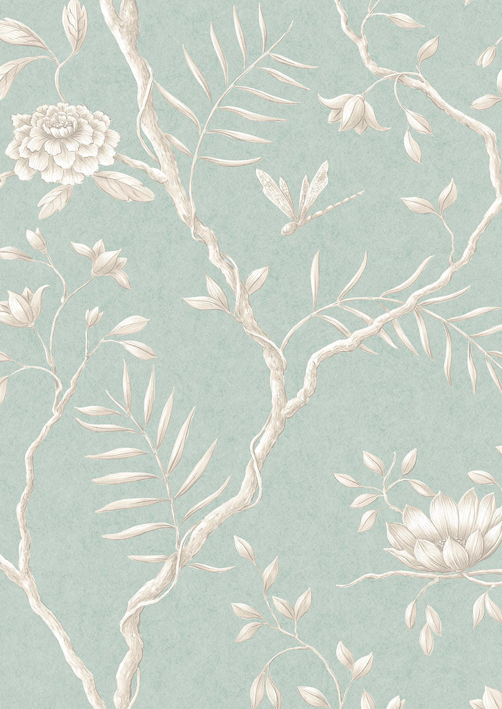 Jasper Peony Wallpaper - Teal