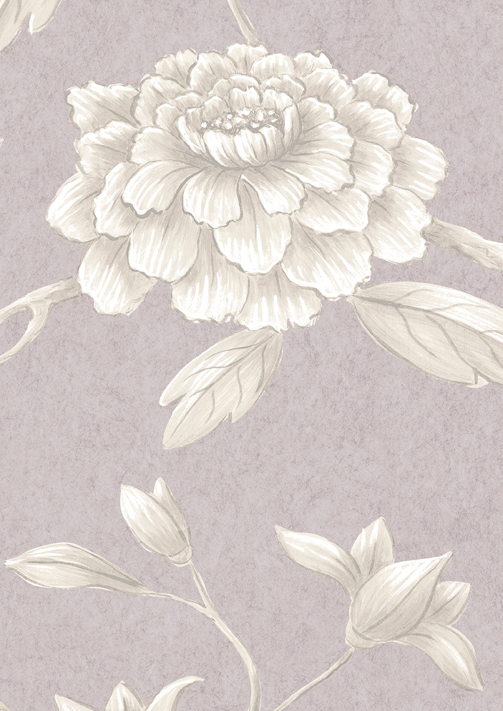 Jasper Peony Room Wallpaper - Purple