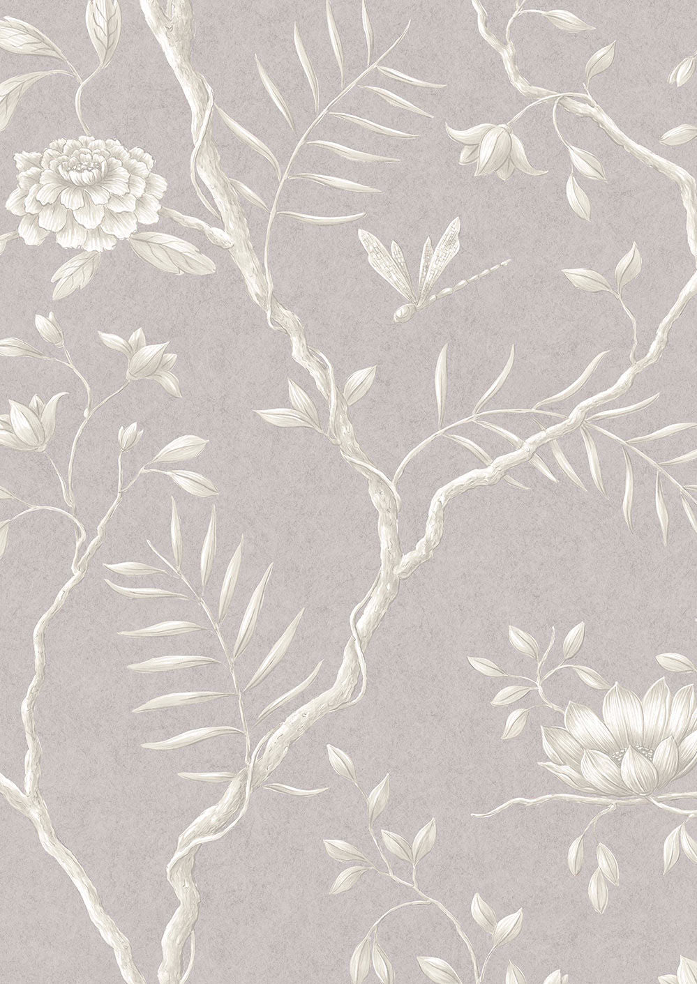 Jasper Peony Wallpaper - Purple