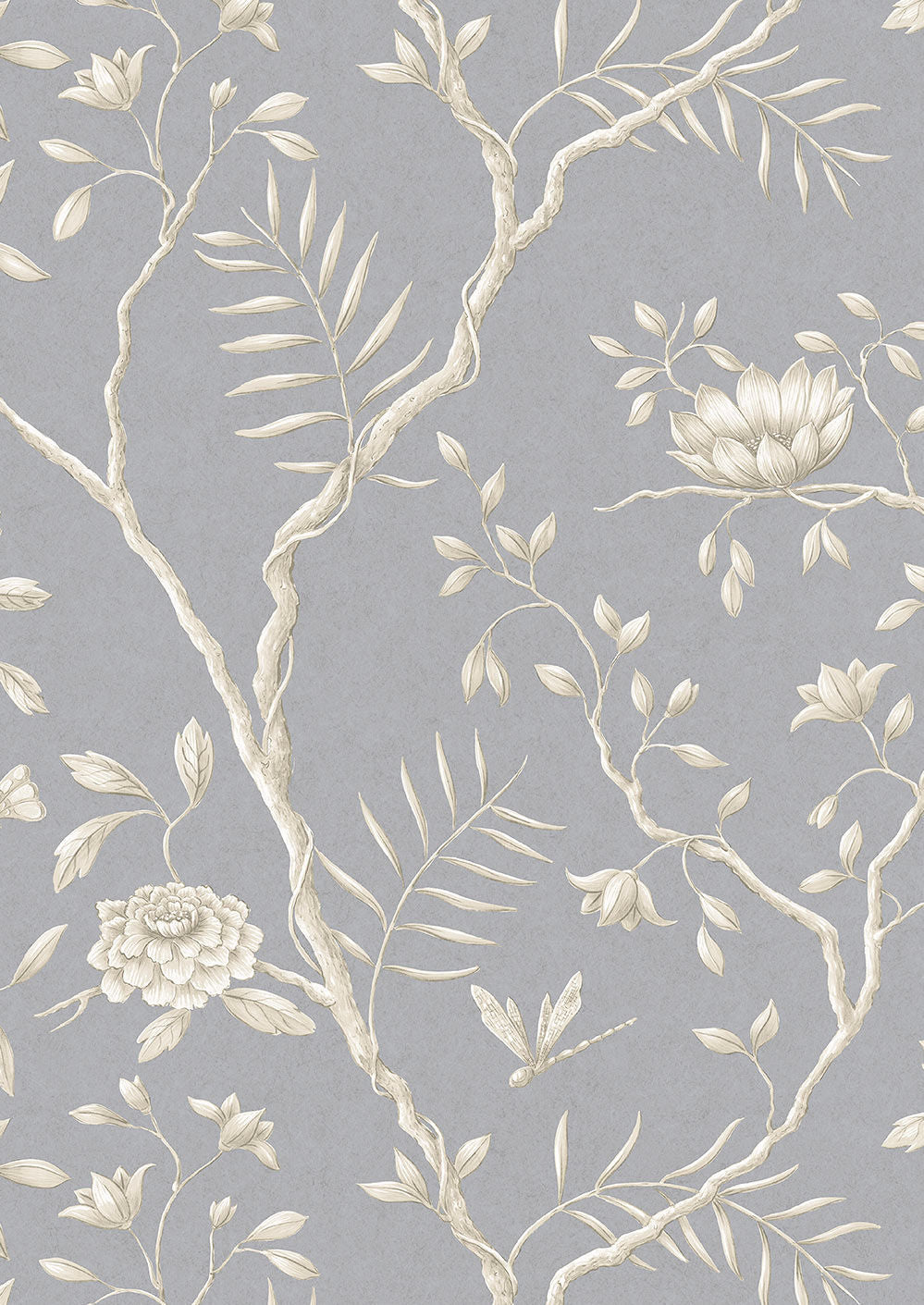 Jasper Peony Wallpaper - Silver