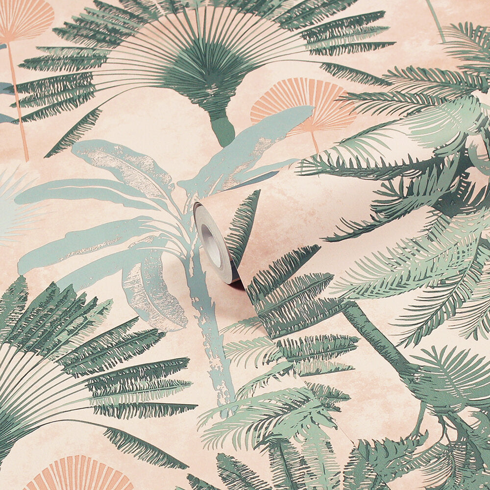 Malaysian Palm Wallpaper - Green