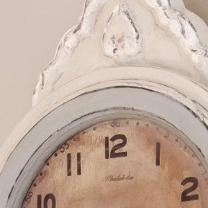 Mora Wall Clock Antique White - face detail