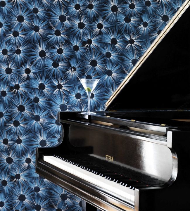 Estella Room Wallpaper - Blue
