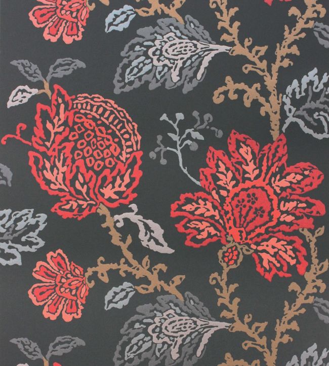 Coromandel Wallpaper - Black