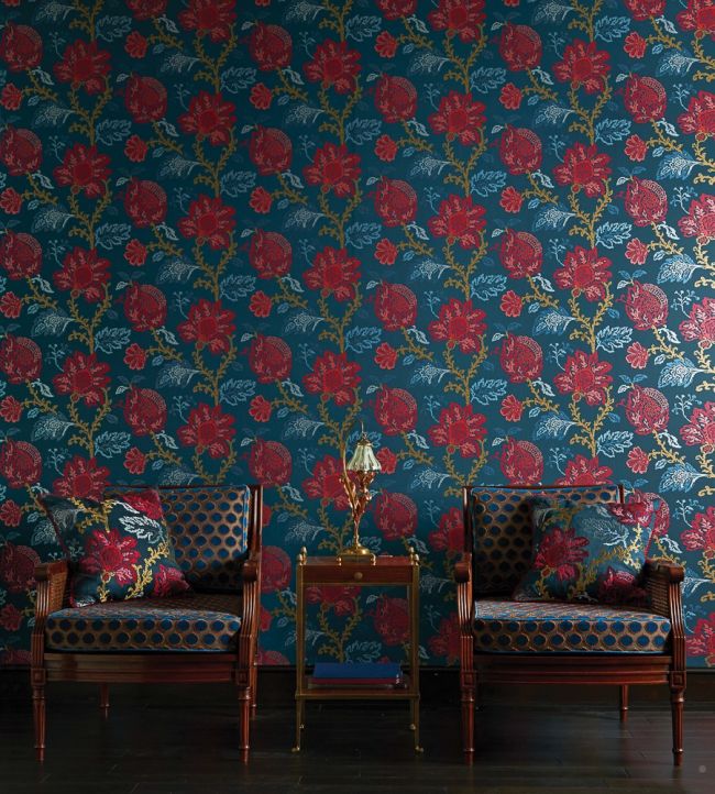 Coromandel Room Wallpaper - Black