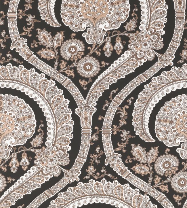 Les Indiennes Wallpaper - Black