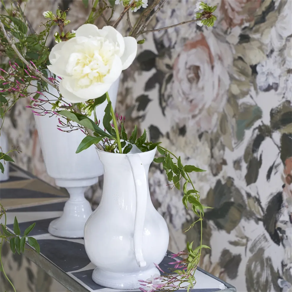 Fleurs D Artistes Chalk Room Wallpaper