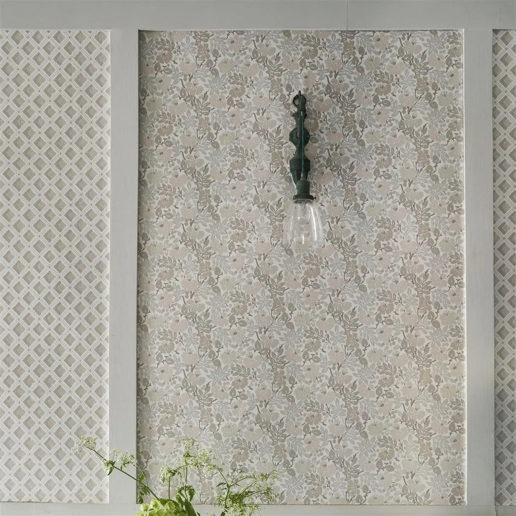 Amsee Geometric Room Wallpaper - Gray